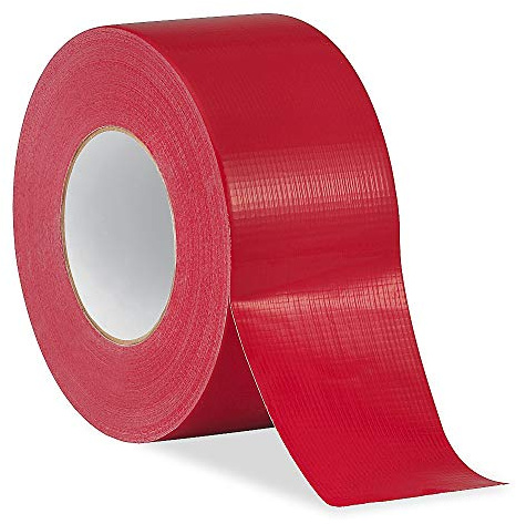 Emballage diamant – 6 rouleaux – Rouleau de ruban adhésif rouge – Taille : 48 mm x 50 m. Ruban de reliure en tissu imperméable et résistant.
