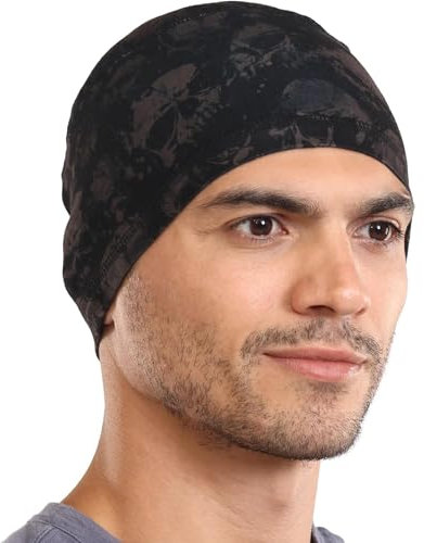 Tough Headwear Sommermütze Herren unter Helm - Dünne Mütze Herren - Kühlende Mütze Sommer - Beanie Jungen dünn - Helmfutter Radmütze Helmunterziehmütze - Schädelmütze Scull Cap