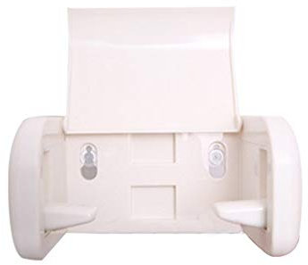 ENXING Toilet Roll Holder Toilet paper holder Japanese suction cup self-adhesive plastic roll holder kitchen bathroom waterproof paper towel holder tissue box 6.7“x3.9”x3.3“inch beige