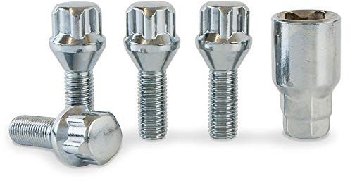 Chrome Locking Alloy Wheel Bolts for Nissan Qashqai PN.SFP-B17282