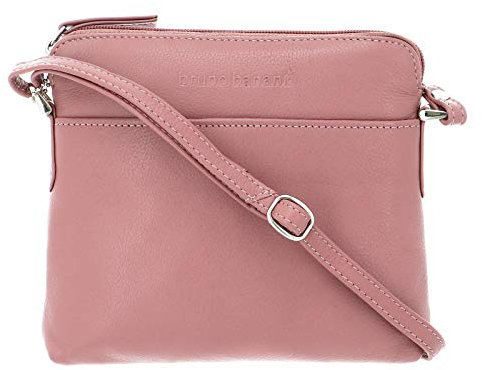 Bruno Banani Umhängetasche rosa echt Leder Damen - 020311