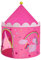 SONGMICS Tienda para Niños, Carpa Infantil, Castillo de la Princesa, Pop Up, Regalo para Niños, para Interior y Exterior, Bolsa de Transporte, Rosa y Amarillo LPT04PY