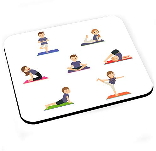 Fabulous Tapis de Souris Yoga Enfants Posture Hatha Yoga Asanas Bien Etre