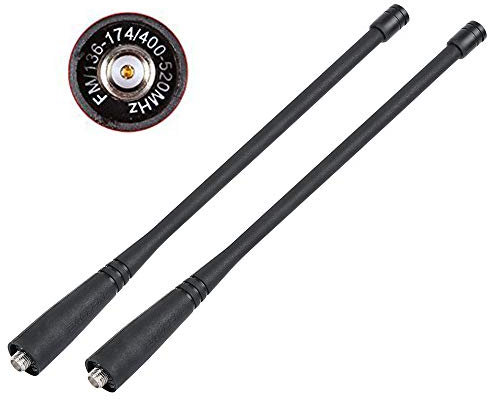 BaoFeng Original SMA-Female Antenne Dual-Band UV-5R FM/VHF/UHF 136-174/400-520MHz Radio (2Pcs)
