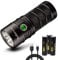 Sofirn SP36 Pro Led Wiederaufladbare Taschenlampe 8000 Lumen, SST40 Leds mit 3x 18650 Batterie Leistungsstarker Griff Fackel Anduril UI mit USB-Kabel zum Suchen, Beleuchten, Wandern