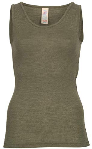 Engel Damen Trägerhemd, Wolle Seide, Gr. 34-48, 3 Farben (34-36, Olive)