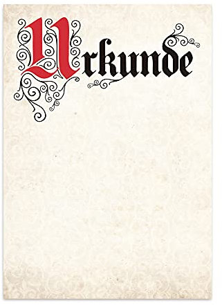 TypeStoff Urkunde Blanko in Elefantenhaut-Optik für Gelegenheiten wie Auszeichnung, Belobigung, Ehrung, Anerkennung und Jubiläum im Privatbereich, im Beruf oder im Verein (10 Stück) - MP-00681-10
