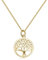 Materia Baum des Lebens Kette gold 925 Silber Collier Damen CO-51-Gold