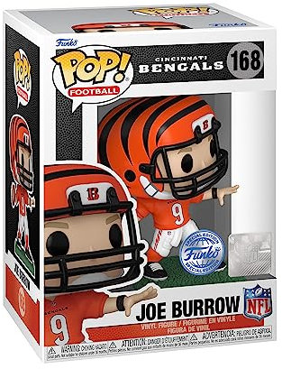 Funko Pop! NFL: Bengals - Joe Burrow - Vinyl-Sammelfigur - Geschenkidee - Offizielle Handelswaren - Spielzeug Für Kinder und Erwachsene - Sports Fans - Modellfigur Für Sammler und Display