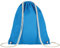 TEXXILLA 10er Pack Turnbeutel - Oeko-TEX 100 Zertifiziert | mit robusten Zugbändern | 38x46cm | Jutebeutel | Einkaufstasche | unbedruckt, Farbe:hellblau, Größe:10 Stück