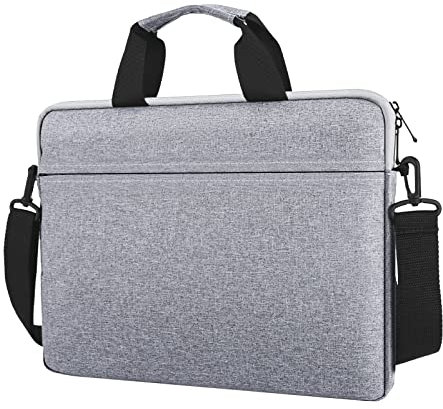 JOOEER Borsa Laptop Custodia per 14 Pollici MacBook Pro, 15 Pollici Macbook A1707/A1990/A2941/A3114, 14-15 Pollici Computer PC, Protettiva Impermeabile Borsa Tracolla per Laptop con Maniglia, Grigio