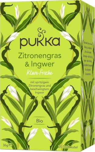 Pukka Bio-Kräutertee Zitronengras & Ingwer, 20 Teebeutel 2 x 36 g
