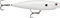 Rapala - Fischereiköder Präzision Xtreme Bleistift Plastikkonstruktion - Köderboden Wasser - Oberflächenschwimmtiefe - Größe 10,7 cm / 21g - Made in Estland - Perle White