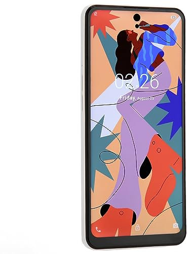 C20Pro Smartphone, 8BG 256GB 6,53 Zoll Entsperrtes Smartphone 4G Kamera 13MP 48MP für die Arbeit (Weiß)