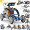 STEM 13-in-1 Solar Power Robots Creation Toy, Educational Experiment DIY Robotics Kit, Science Toy Solar Powered Building Robotic Set Age 8-12 for Boys Girls Kids Teens to Build（Blue）