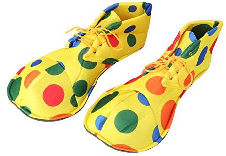 OFFSCH 1paar Clown Schuhe Für Halloween Unisex Kostümschuhe Mit Buntem Design Für Fasching Und Kostümpartys Für Erwachsene Geeignet