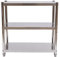 Shiyinge 3 KüChen Edelstahl Arbeitstisch Edelstahltisch Zerlegetisch Gastronomie KüChentisch Regal Wandbord Schwerlastregal Mikrowellenhalter Standregal Lager Aufbewahrung Silver BöDen 80 * 80 * 40Cm