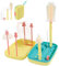 Bebamour Baby Bottle Brush Set 7 in 1 Portable Cleaning Kit, Yellow