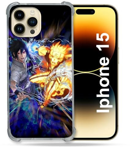 Cokitec Reinforced Case for iPhone 15 (6.1) Manga Naruto VS