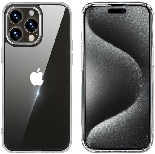 Foreverquality For iPhone 15 Pro 6.1 inch Clear Case TPU PC Slim Phone Shockproof Protection