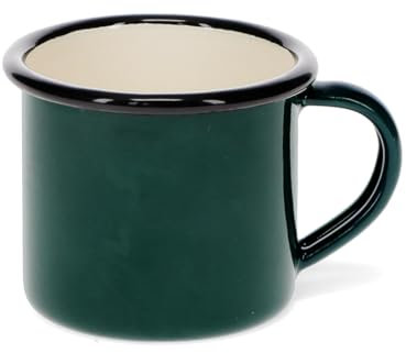 Rex London Enamel Espresso Mug 150ml - Dark Green