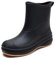 MIXSEN Stivali Pioggia Donna Stivaletti Gomma Impermeabile Ankle Boot Antiscivolo Pioggia Stivali da Acqua Outdoor(Nero,38EU)