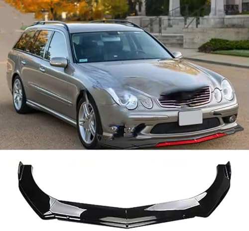 YujieNB Frontspoilerlippe für Auto für Mercedes Benz W211 E500 E350 E55,ABS-Material,Frontspoiler für Auto