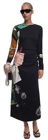 Desigual Damen 25wwvw08 Lässiges Kleid
