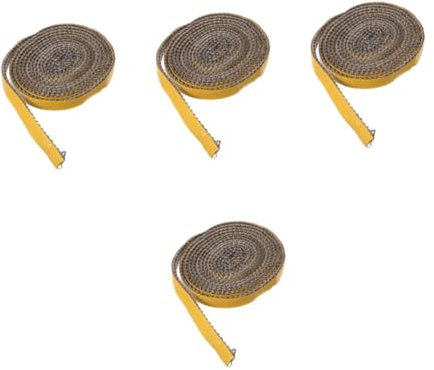 UKCOCO 4 Rollen Ofendichtung Ofentürdichtung Kaminisolierung Versiegelung Herd Streifen Kamindichtung Kamintürdichtung Holzofeneinsatz Kamineinsatz aus Holz Glasfaser