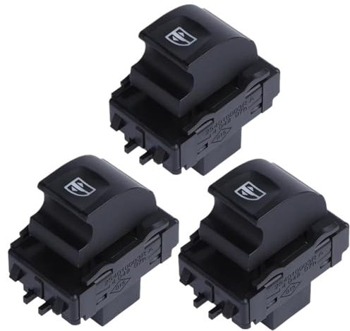 JBPIHZT Bouton De Commande De Lève-vitre Électrique Côté Passager 254010003R pour R&enault pour Grand pour Scenic III pour Laguna III pour Megane III 2009-2016(3 pièces)