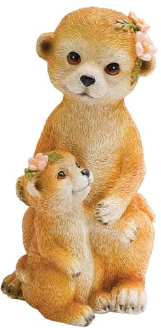 Coopers of Stortford - Garden Ornament in Meerkat Design - Durable Polyresin Outdoor Statue - Weather-Resistant Decor for Flowerbeds, Terrace & Patio