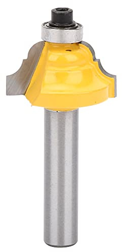 Double Roman Ogee Router Bit 8mm Schaftholz -Mahlschneider mit Carbide YG8 Legierung für Handläufschranklinienmodellierung fester Stahlkörper -Anti -Kickback -Design (8 * 25,4 mm)
