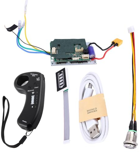 Hominas Elektro Skateboard ESC Kit 430W 36V 12A Fernbedienung Elektrisch Longboard Controller mit LED Anzeige für DIY Skateboard