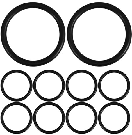 Klangschalenring aus Gummi für Musikinstrumente Schwarz | Ersatzteile für Klangschalen, Einfache Montage und Wechsel, Hitzebeständig, Runde Form, 10 Stück Packung