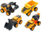 Theo Klein 2405 Mégaset D'Engins De Chtier Volvo Power I Quatre Véhicules De Chtier L'Échelle 1:24 I Camion Benne Basculte Bulldozer Tractopelle Et Camion Toupie Béton I Jouet Enfts Partir De 3 s