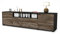 Stil.Zeit TV Schrank Lowboard Beatrice, Korpus anthrazit matt, Front Holz-Design Treibholz (180x49x35cm), mit Push-to-Open Technik & Leichtlaufschienen