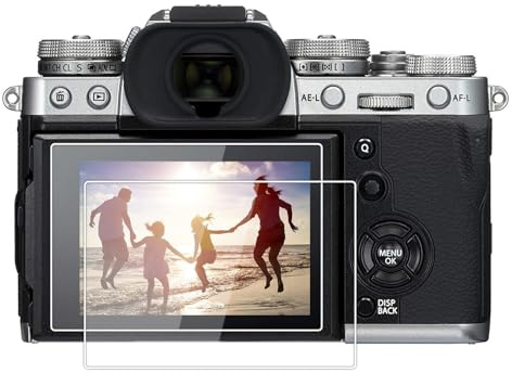 kinokoo Gehärtetes Glas für Fuji X-T3 Kristallklarer Film Fujifilm XT3 Displayschutzfolie Blasenfrei/Kratzfest(2er Pack)