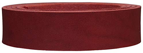 Lederriemen Fettleder - Vollleder für, Hundeleinen, Reitzubehör etc., Farbe:rot, Breite:2cm breit