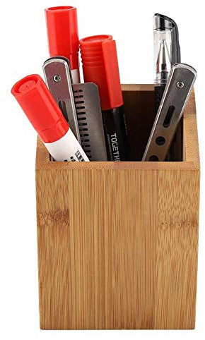 Broco Bamboo Pen Holder Office School Desk Pencils Storage Organizer Stand Stationery Supply