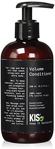 KIS Green Volume - Conditioner - 250ml -schlaffes & feines Haar - 100% Vegane Rezeptur - sulfatfrei - mit Bambusextrakt