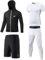MEETYOO Kompressionsshirt Herren, Leggings Sport Laufhose Funktionsshirt Männer Kompressionshose Funktionswäsche für Running Gym Fitness