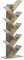 Brigros Wehome - Libreria Scaffale Ad Albero In Legno Adatta Per Soggiorno, Ingresso E Camera, Mobile Libreria Verticale Con Design Moderno Ed Elegante, Dimensioni 50x25x141 cm (Rovere)