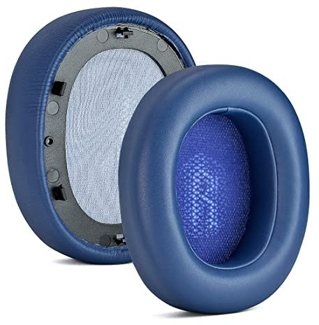 Yaowangan Everest 750 750NC Coussinets d'oreille pour JBL Everest Elite 750 750NC Over-Ear Casque Bluetooth sans Fil,Coussinets de Rechange en Mousse à mémoire de Forme en Cuir protéiné Clip Bleu