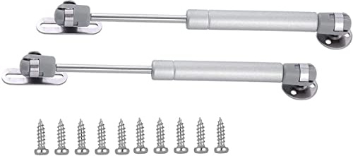 20 N/2,0 kg Gasdruckfeder Schrankscharnier Sicherheitshebeunterstützung, Gasschock und weiche Öffnung und Dämpfung Teleskopschrank Tür Gummikopf Gasfeder Unterstützung 30,5 cm Länge, 2 Stück