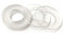 CREULT Transparente Flachdichtung aus Weich-PVC 5mm x 10mm x 0,5mm Hochtemperaturbeständige Kunststoff-Unterlegscheiben-Dichtung (100pcs)