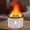CUQOO 360ml Volcano Humidifier – Jellyfish Mist Flame Essential Oil Diffuser | Aromatherapy Humidifier with Pulsating/Continuous Modes | Waterless Auto Shut-Off Air Moisturize for Bedroom Home Office