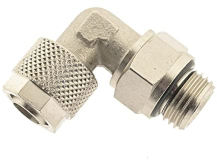 CK Winkel-Drehverschraubung G 1/4 - 6 x 4mm, Messing vernickelt