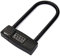 NBYT Cadenas en U à combinaison à 4 chiffres réinitialisables pour vélos/porte en verre, anse de 14 mm pour une protection robuste