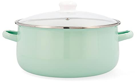 Quid Cocco Cacerola Acero Esmaltado 26cm - 5l Acero Carbonatado Apto Vitrocerámica Apto Eléctrico Antiadherente