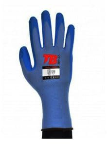 FPLUS Guante nitrilo azul uso alimentario talla 6 700azfp touch